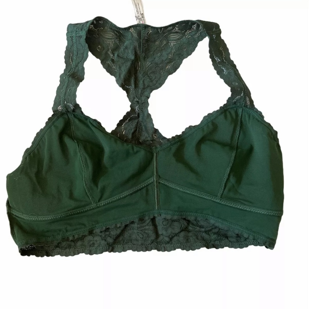 Free People Racerback Bralette OB59094 Pine size L - Picture 2 of 7
